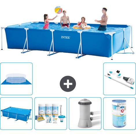 Intex Piscine Tubulaire Rectangulaire - 450x220x84 cm - 7-pièces  S30318 (1/5)