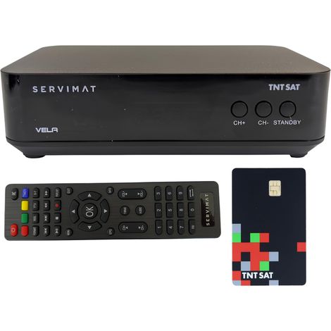 SERVIMAT VELA Décodeur Satellite Astra + Carte TNTSAT