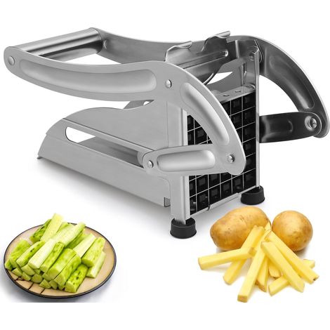 JSSEVN-Inserts de Coupe Coupe-Pommes de Terre en pour Frites Coupe-légumes Machine de Découpe, Acier Inoxydable épaissi Amélioré, Facile à Couper (1/5)