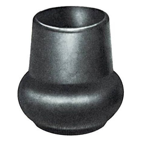 Blister sottopiede per tubo a pera 40 mm. nero 4 pezzi