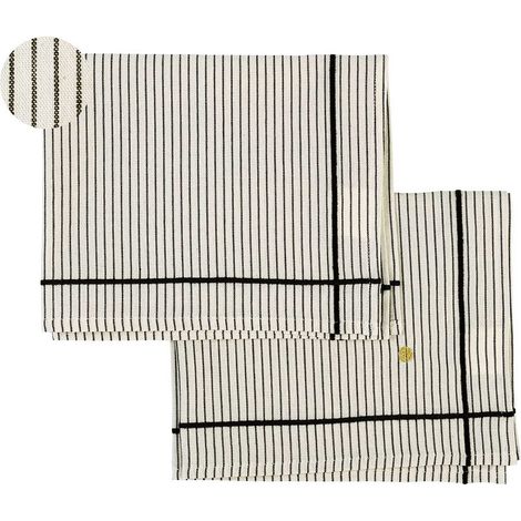 Lot de 2 Sets de Table en Tissu Coton Lavé Biologique et 50 x 40 cm - PANGIVO
