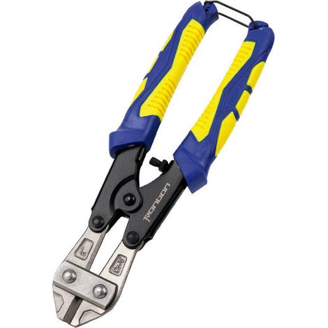 Mini Coupe-boulons Compact 215 mm avec Mâchoires en CR-MO, Idéal pour Couper les Boulons, Clous, Rivets -
