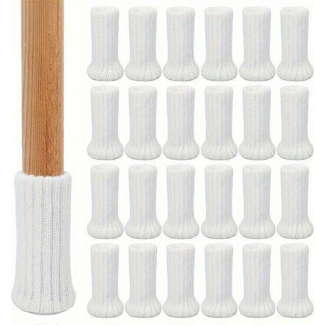 Set mit 24 gestrickten Möbelsocken, passend für Stuhlbeine (1/5)