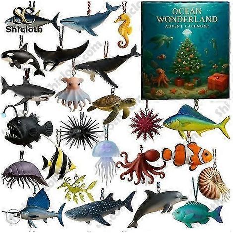 Weihnachtsbaumschmuck „Schatz der Tiefsee“ (Überraschungsbox) – Acryl-Anhänger