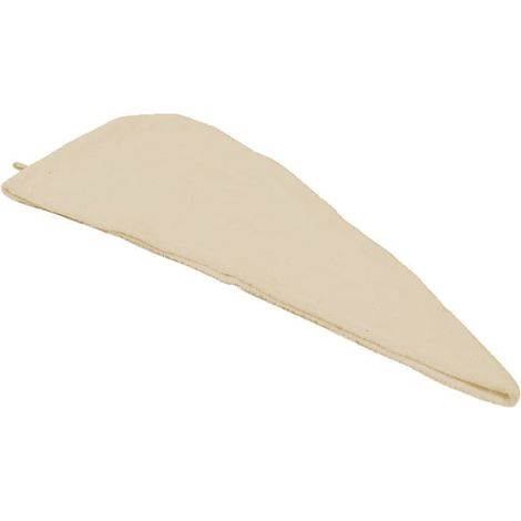 Beigefarbener Stoffbade-Turban