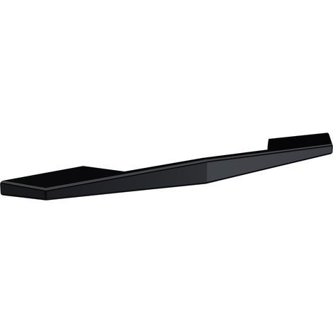 Nuie Matt Black 180mm D Shaped Furniture Handle with 160mm Hole Centres - H203 (1/2)