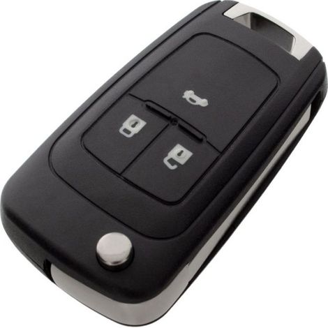Coque Télécommande - 3 Boutons - Compatible Chevrolet Opel - Lame HU100 - Référence 00622 (1/5)