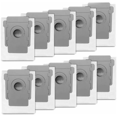 Paquet de 10 Sacs d'Aspirateur Compatibles avec iRobot Roomba i & s Series - Pour i17 i7 + i7Plus (7550) i3 + (3550) i4 + (4552) i6 + (6550) i8 + (8550) s9 + (9550) - Sacs de Déménagement de Saleté Au (1/5)