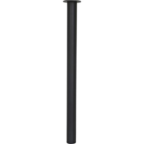 Pata de mesa redonda negra - 50 x 720 mm