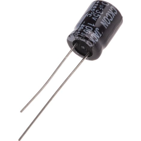 Condensateur RS PRO 100µF, 35V c.c.