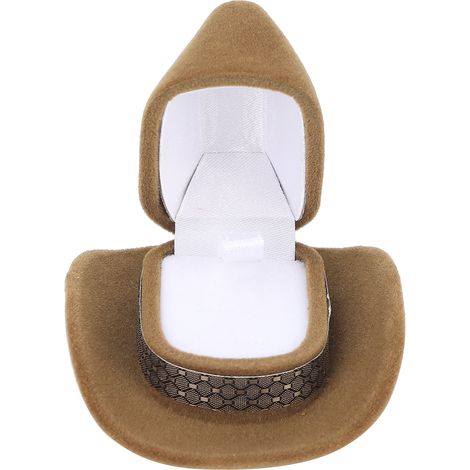 Boîte à bijoux Portable en forme de chapeau, bague, collier, rangement de voyage, boucles d'oreilles, coffrets cadeaux (1/5)