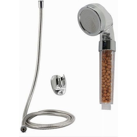 Cleafe - Kit Doccetta Doccino Soffione Doccia Bagno Con Laccio 1,8 Mt Staffa Filtro 59175 - (1/2)