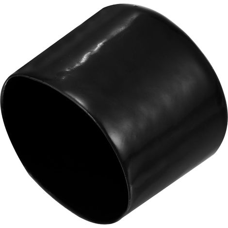 2Pcs Embouts en Caoutchouc 52mm(2 1/16") ID Capuchon de Boulon de Tube Rond en Vinyle Protecteurs de Filetage de Vis Noir (1/5)