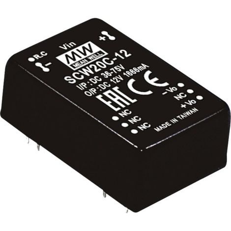 Mean Well SCW20C-05 DC/DC-Wandlermodul 4 A 20 W Anzahl Ausgänge: 1 x Inhalt 1 St.