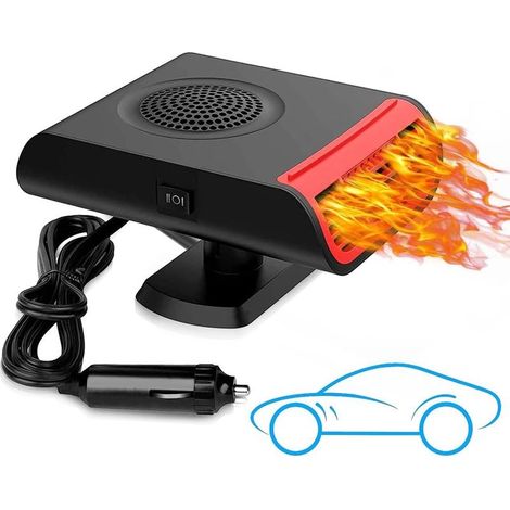 Portable Car Heater, 2-in-1 Fast Car Heater 12v 150W Cigarette Lighter Heater Insert, Overheat Protection, Adjustable Gearbox, No Noise, Windshield Defroster (1/4)