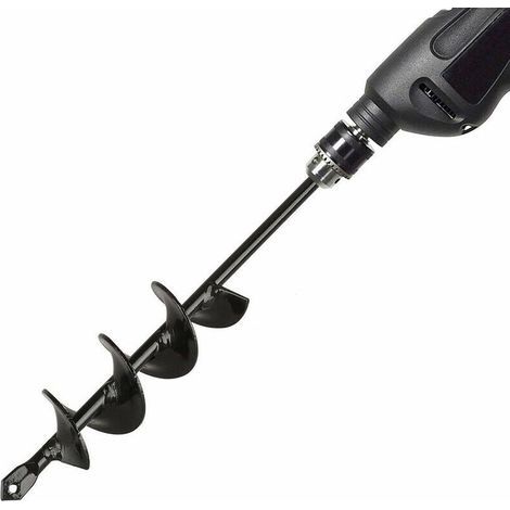 Memkey – Erdbohrer 4x22cm – Premium-Stahl – Für Ackerboden und steinigen Untergrund – Kompatibel mit 3/8"- und 18V-Bohrmaschinen (1/4)