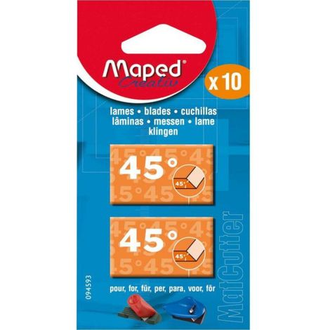 Lames 45° - - Lot de 10 - Acier - MatCutter - Advanced MatCutter