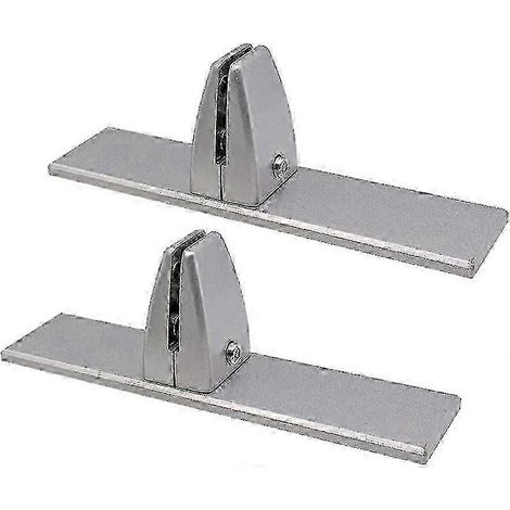 Support de pince pour plexiglas, pince de table anti-pincement, support de pince pour verre acrylique, lot de 2, argent SDWHBYV (1/4)
