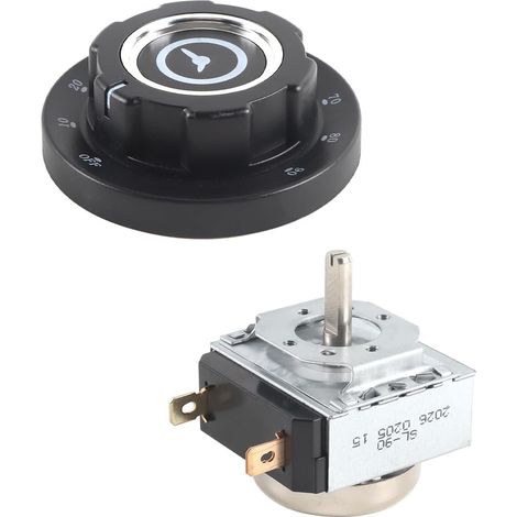 Minuterie 90 minutes - Bouton de four à micro-ondes - Minuterie avec cloche mécanique AC 250 V 16 A (90 min) (1/5)