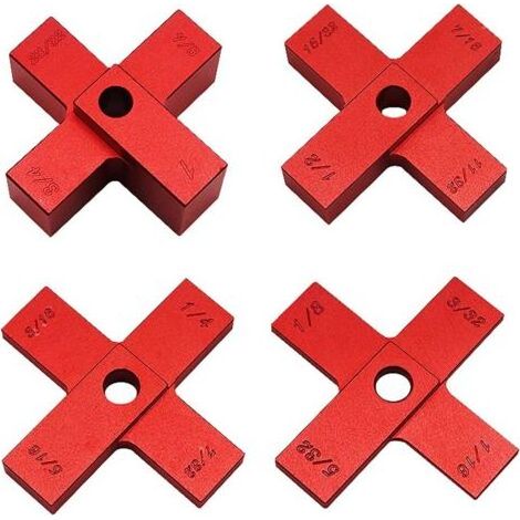 Set di 4 indicatori di misurare l'altezza alla croce per sega da tavolo, profondimetro tabella del router, blocco di misura per la macchina per incidere di farlo voi stessi (1/5)