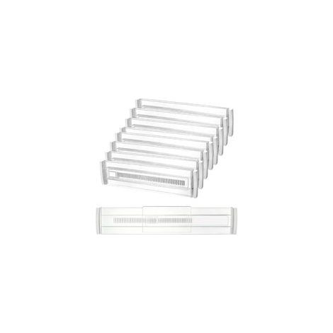 8 separadores de cajones de plástico ajustables (30-50 cm), cajones deslizantes, organizador de cajones ajustable para ropa, cocina, organización y almacenamiento de oficina.