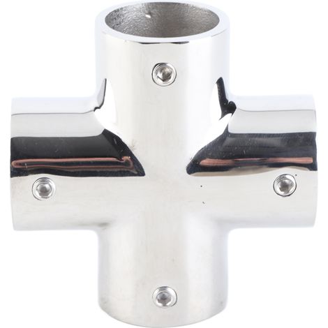Raccord tuyau 4 voies acier inoxydable 316 25mm 1 pouce accessoire quincaillerie (1/5)