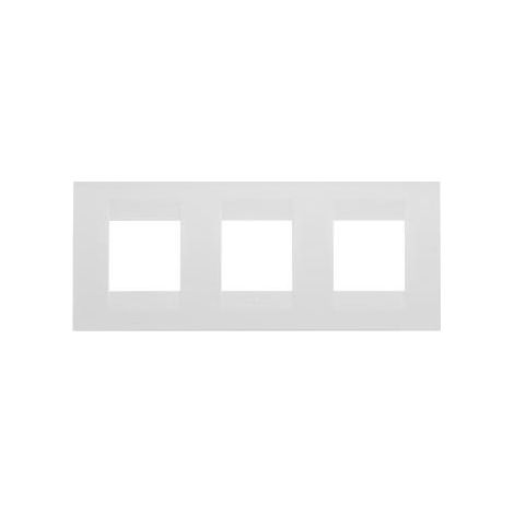PLAQUE GEO INT. 2+2+2P H BLANC CRÈME GEWISS GW16426TB