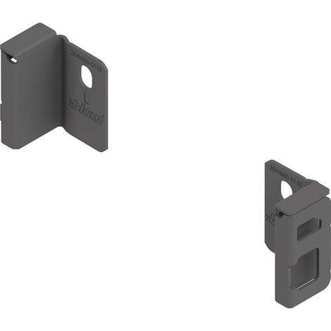 BLUM ZB4K000S attache dos bois support mural arrière adaptateur MERIVOBOX N 82,5mm paire gauche L droite R Fixation Bois Attache Charnière Tiroir Meuble Agencement Bloc Cuisine Coulisse
