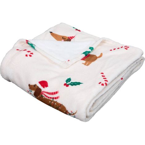 HUNDEDECKE CREME 130X180CM - Feeric lights & christmas (1/2)