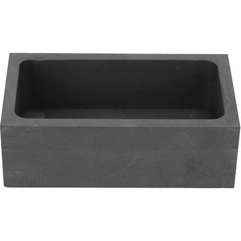 Moule à lingots rectangulaire en graphite, creuset de raffinage des métaux pour la fabrication de bijoux, pour la fusion et le moulage de l'or, du cuivre et du laiton. (1/5)
