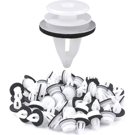 Clip de Fixation de Voiture, 200PCS Universal Retenue Vehicle Clips Rivets en Plastique, Fixation de Carrosserie Garniture de Voiture pour Auto Voitures Panneaux de Portes (1/5)