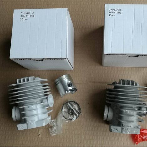 Cylindre STIAL FS160, alésage de 35 mm, référence 4119 020 1203, compatible avec l'ensemble cylindre de débroussailleuse FS160. (1/5)