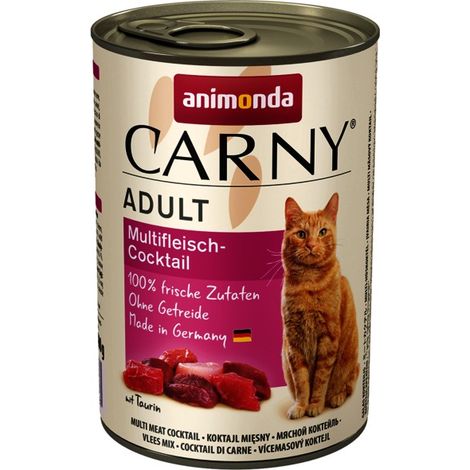 Mélange de viande pour chat adulte, boîte de 200 g, sans céréales.