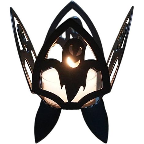 Lot porte-bougie Halloween métal citrouille rétro, bougeoir décoratif pour salon chambre, set bougie chauffe-plat (1/5)