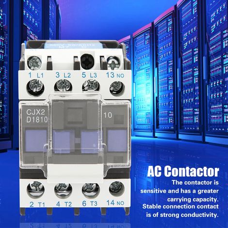 Contacteur électrique industriel haute sensibilité CJX2-1810, 220 V, 18 A (1/5)