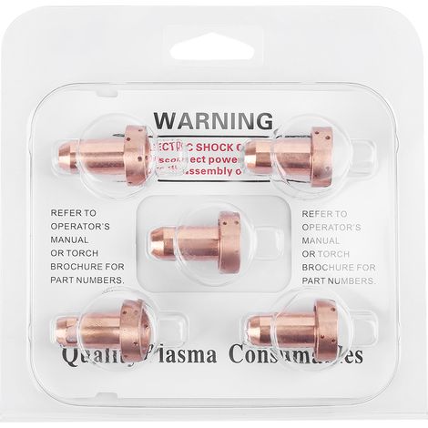 Confezione da 5 ugelli per taglio al plasma 120A 9-8253 per torcia da taglio SL60-100 (1/5)