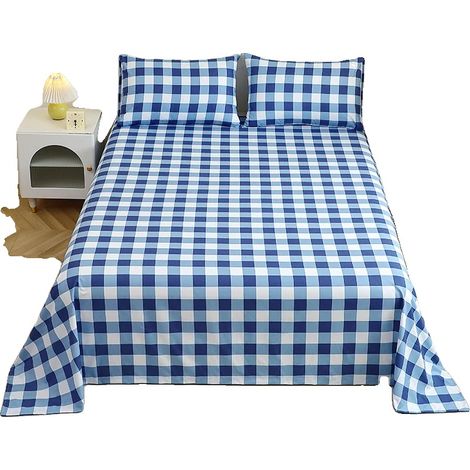 Set di biancheria da letto, lenzuolo piano, federe, set da 3 pezzi-d, 229x259cm 50x70cm-a (1/2)