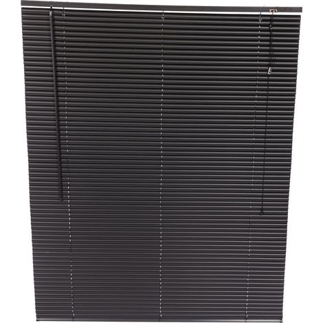 Oypla 120 x 150cm PVC Black Home Office Venetian Window Blinds