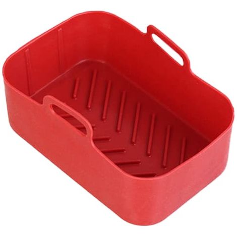 Marmite en silicone alimentaire pour friteuse à air chaud, double panier, compatible avec la friteuse à air chaud Ninha DZ201 Foodi 8QT. (1/5)