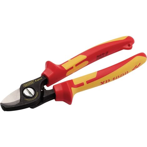 Draper XP1000 VDE Cable Shears, 170mm, Tethered Safety-Approved Electric Wire Cutting Tool (Model 99060) (1/2)