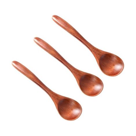 Cucchiai, confezione da 3, 13,5 x 3 cm, cucchiai da zuppa / cucchiai da riso / cucchiaini da tè, stoviglie e utensili da cucina, eleganti, compatti, portatili, alla moda, per miele, caffè, (1/5)