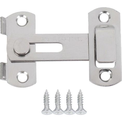 Loquet à moraillon en acier inoxydable, verrou de porte coulissante pour fenêtre ou armoire (1/5)