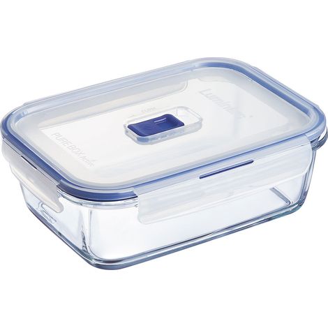 Contenitore rettangolare purebox con coperchio in vetro 20x15 122 cl (1/2)