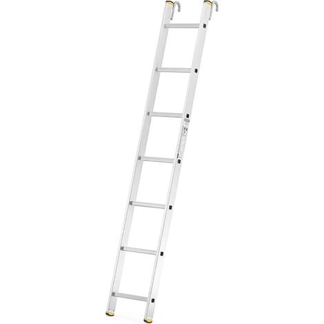 Echelle simple 10 échelons - Hauteur atteindre 2.80m - Largeur 0.35m - Crochet ouverture 55mm - 8110-CR (1/5)