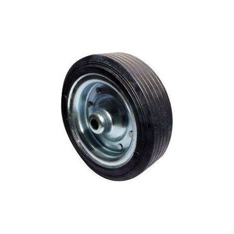 Galet Métal Plein 250x85x20 mm – Roue Jockey Renforcée pour Remorque