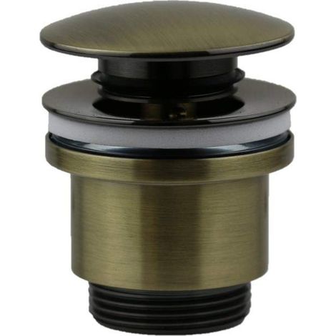 Piletta di scarico standard tonda clic-clac bronzo spazzolato Damast 18216 Bronzo (1/3)