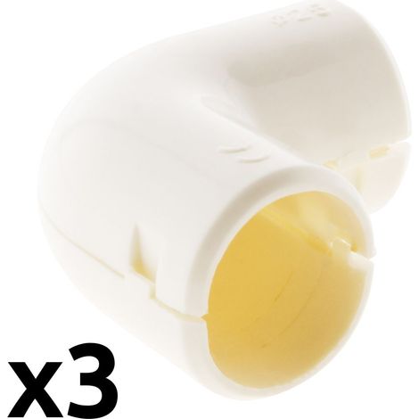 Lot 3 équerres IRL conduits blanc 16mm
