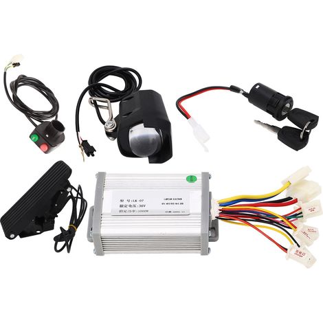 36V 1000W Contrôleur Balais et Pédale d'Accélérateur au Pied pour Kit de Conversion de Vitesse pour Vélo Électrique, Tricycle, Scooter (1/5)