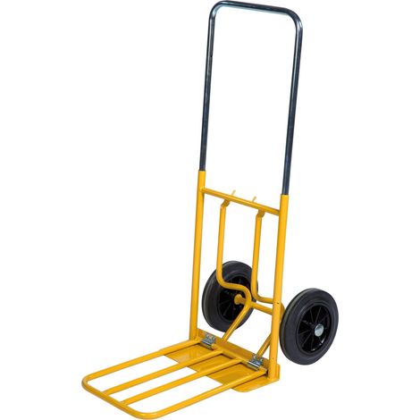 Carrello porta bagagli giallo 800 x 430 x 1150, carico 100Kg Kongamek KM101