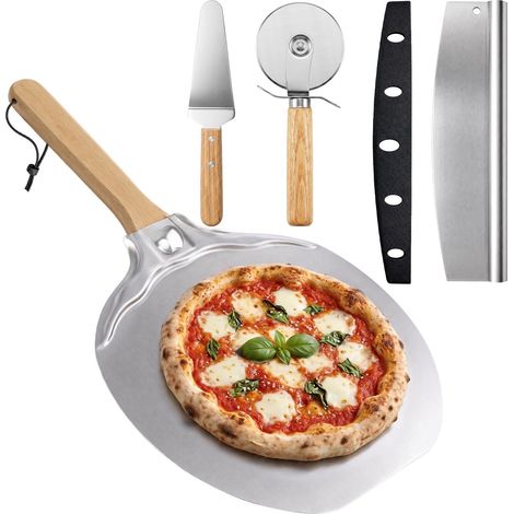 Ensemble de Pelle à Pizza Pliable en Aluminium 30,5 x 31,2 cm (1/5)